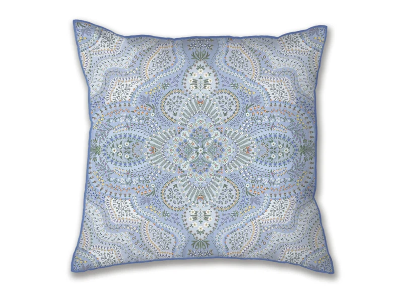 Pip Studio Moon Flower Kissen hellblau 53x53cm (1 Stück)