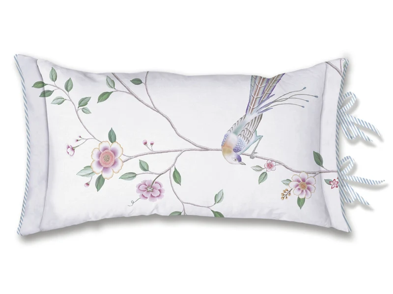 Pip Studio Bamboo Blossom Kissen weiß 35x60cm (1 Stück)