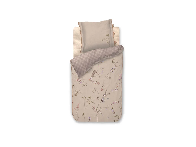 Pip Studio Bamboo Blossom Bettwäsche khaki 135x200cm (1 Stück)