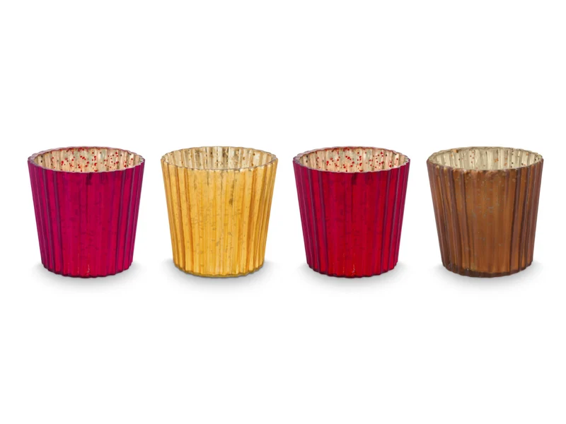 PIP STUDIO Love Birds Teelichthalter Glas rot 4er Set