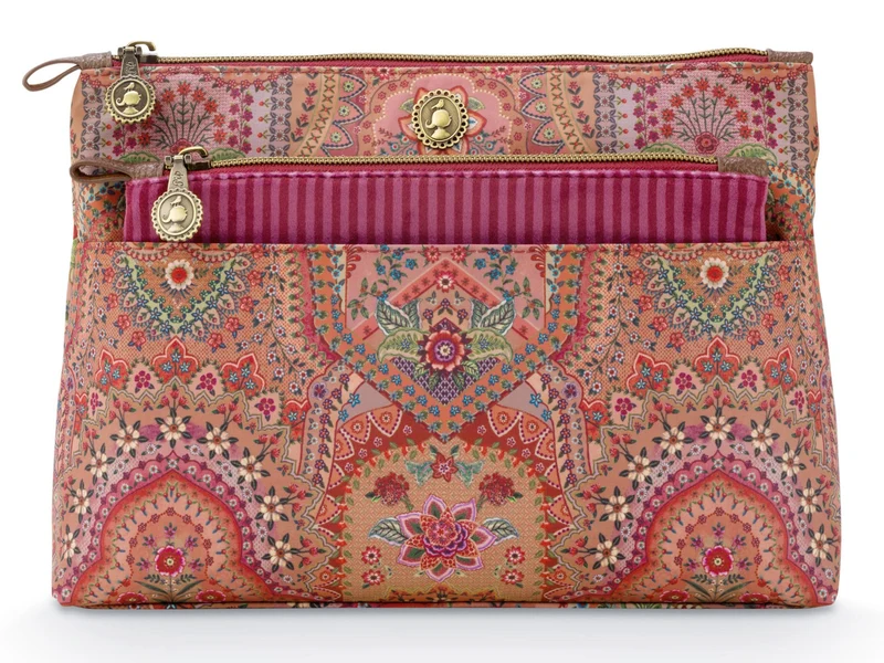 PIP STUDIO Caryn Kosmetiktasche Combi Jabali rot 26cm