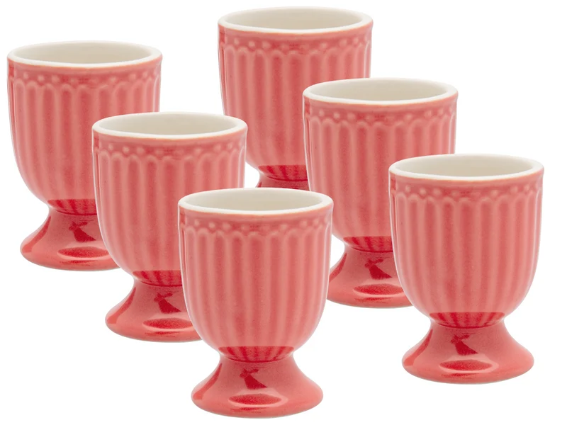 Greengate Alice Eierbecher coral 6,5 cm Set6
