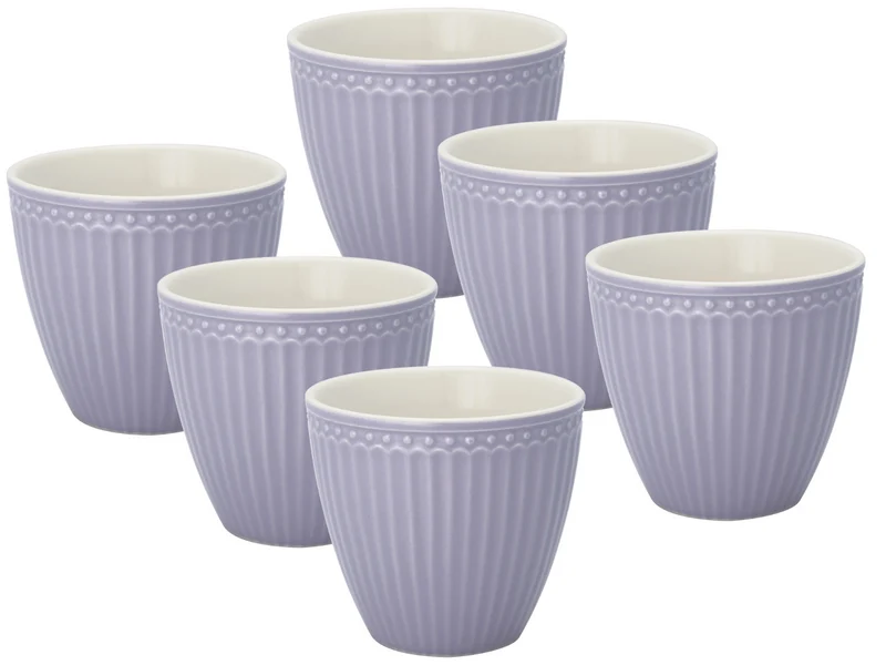 Greengate Alice Latte Cup lavender 0,3 l Set6
