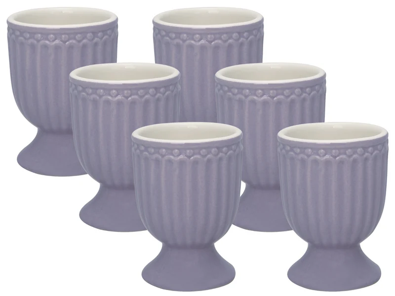 Greengate Alice Eierbecher lavender 6,5 cm Set6