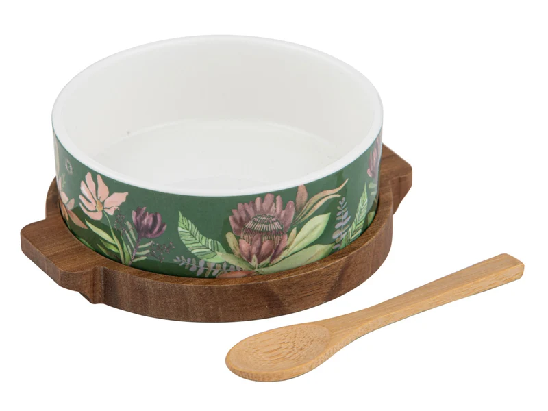 ladelle Leura Assortiert Schale Löffel&Runde Servierplatte 3tlg