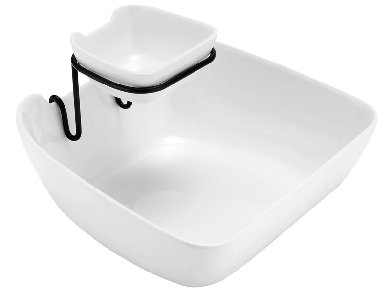 ladelle Alto Serve & Share Chip&Dip Schale doppellagig weiß 25,5cm
