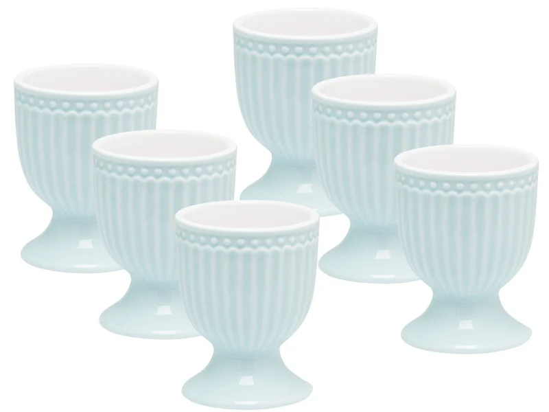 Greengate Alice Eierbecher pale blue 6,5 cm Set6