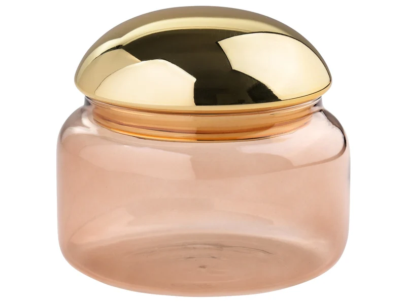 Giftcompany Voile Glasdose M braun/gold 10,5cm