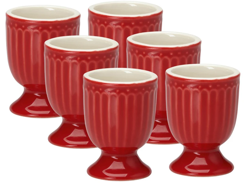 Greengate Alice Eierbecher red 6,5cm Set6