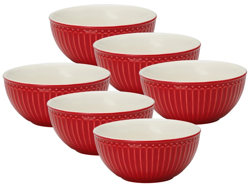 Greengate Alice Müslischale red 14cm Set6