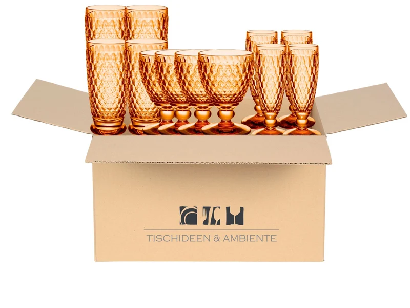 Villeroy & Boch Boston coloured apricot Geschenkbox Summerparty 12tlg