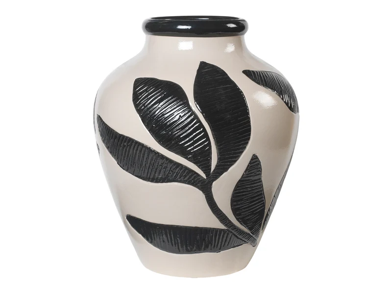 Broste Copenhagen Herbert Vase black/rainy day grey 40cm