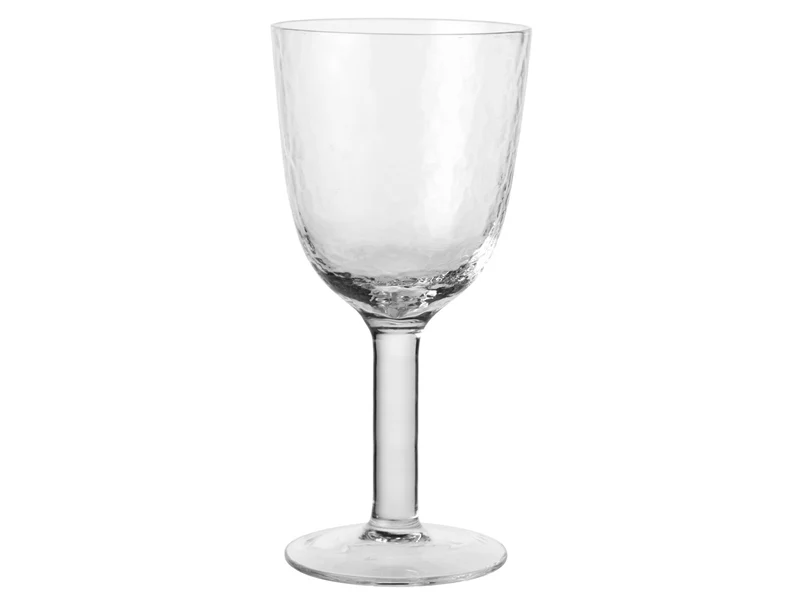Broste Copenhagen Hammered Weißweinglas klar 0,3l 4er Set