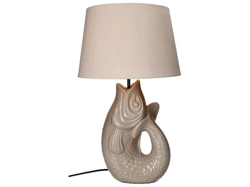 Giftcompany Monsieur Carafon Fisch Lampe L sandstone 52cm