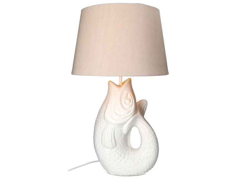 Giftcompany Monsieur Carafon Fisch Lampe L weiß 52cm
