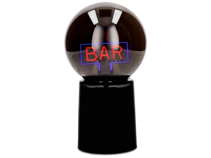Giftcompany Glowmance LED-Leuchtkugel Neonlicht Bar schwarz 21cm