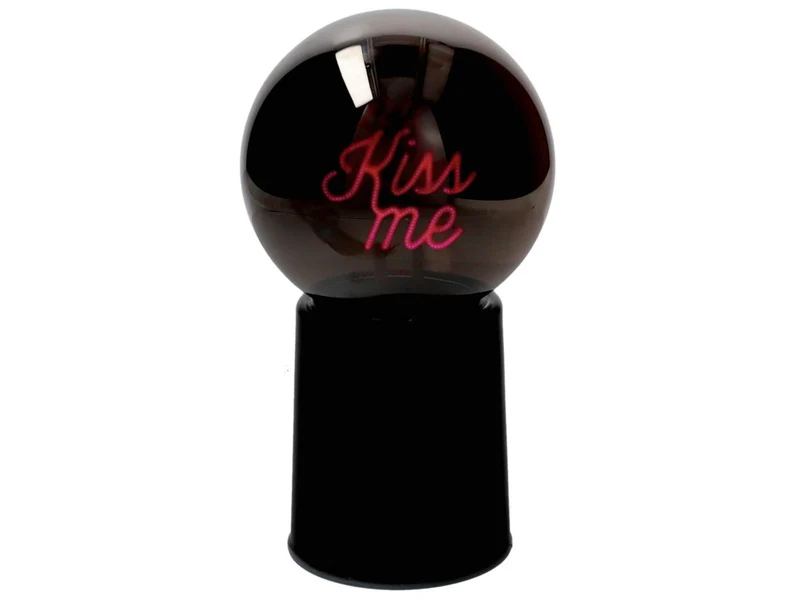 Giftcompany Glowmance LED-Leuchtkugel Neonlicht Kiss me schwarz 21cm