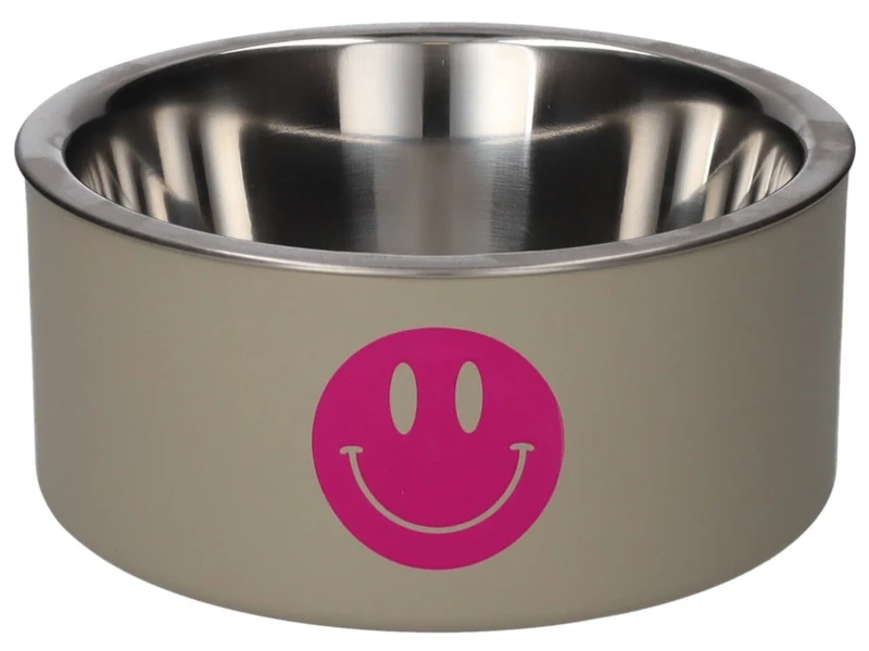 Giftcompany Love Pets Futternapf M Smiley sandstone 20cm