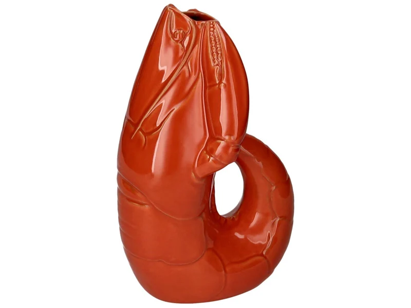 Giftcompany Madame Crevette Hummer Vase L orangerot 32cm
