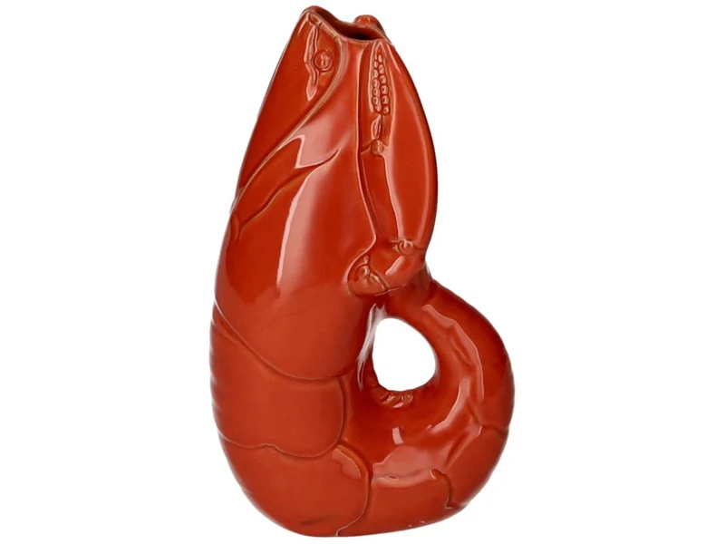 Giftcompany Madame Crevette Hummer Vase S orangerot 26,7cm