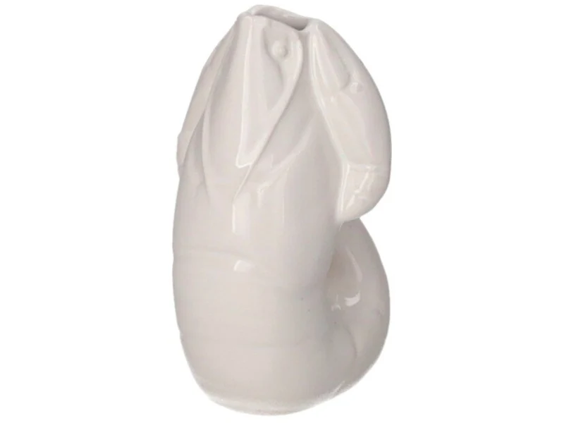 Giftcompany Madame Crevette Hummer Vase XS weiss 14cm