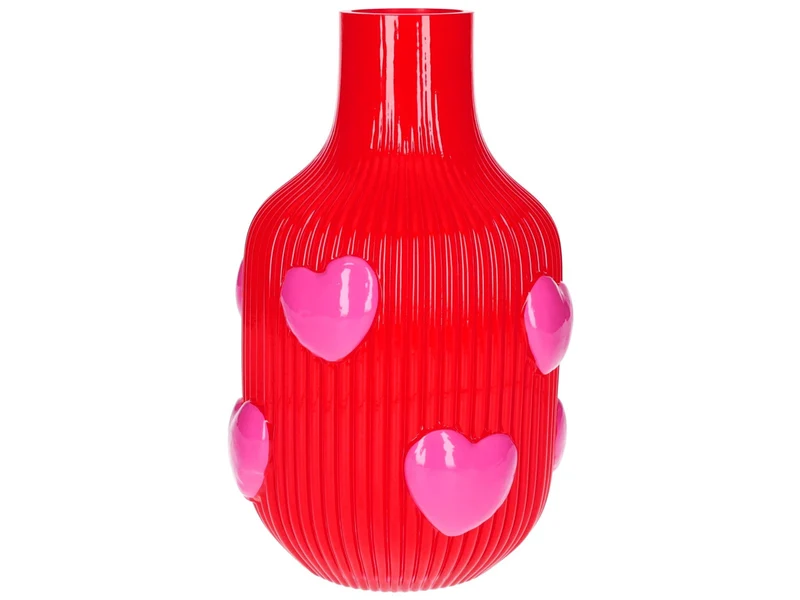 Giftcomany L'amour Vase Herzen rot 25cm
