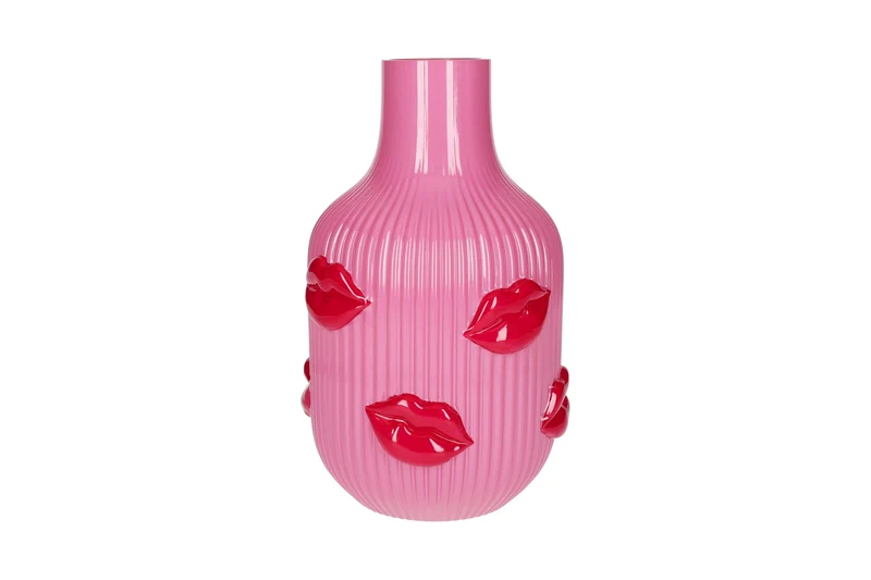 Giftcomany L'amour Vase Lippen rosa 25cm