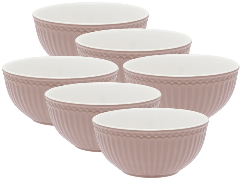 Greengate Alice Müslischale hazelnut brown 0,45l Set6