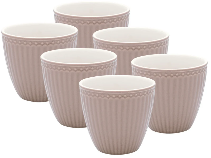 Greengate Alice Latte Cup hazelnut brown 0,3 l Set6