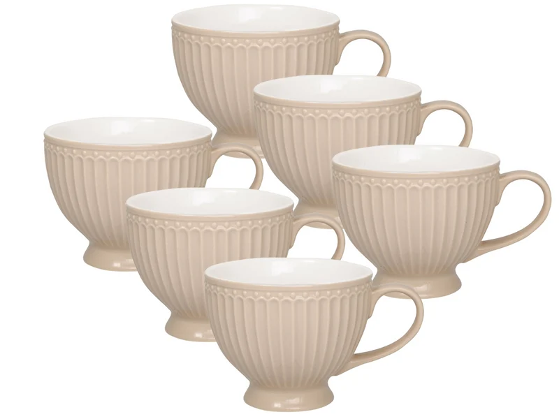 Greengate Alice Teetasse creamy fudge 0,4l Set6