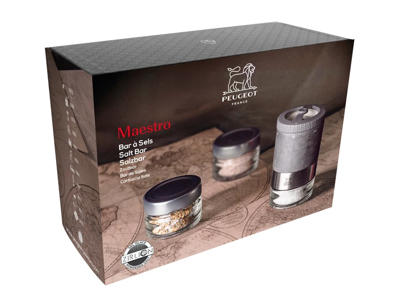 PEUGEOT MAESTRO Salzbar u'Select Z heller graphit 10 cm Geschenkset