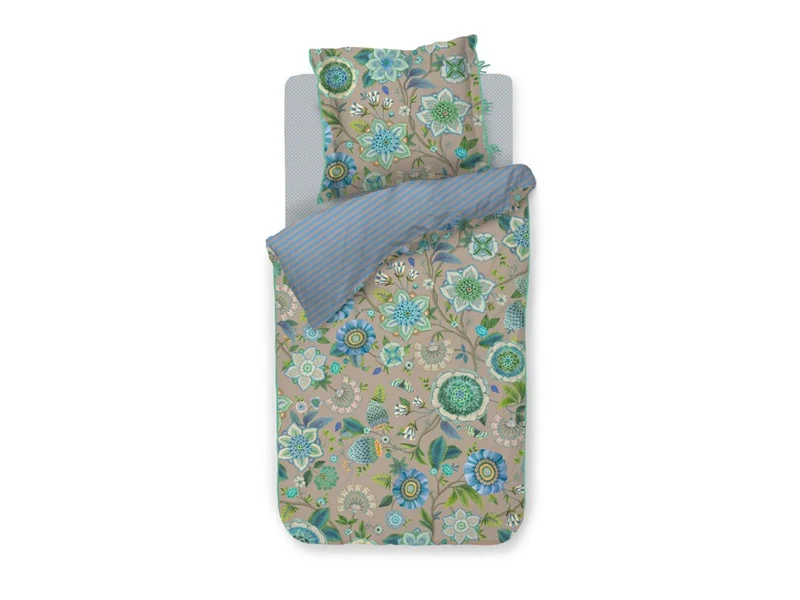 PIP STUDIO Viva La Vida Bettwäsche blau 155x220cm (1 Set)