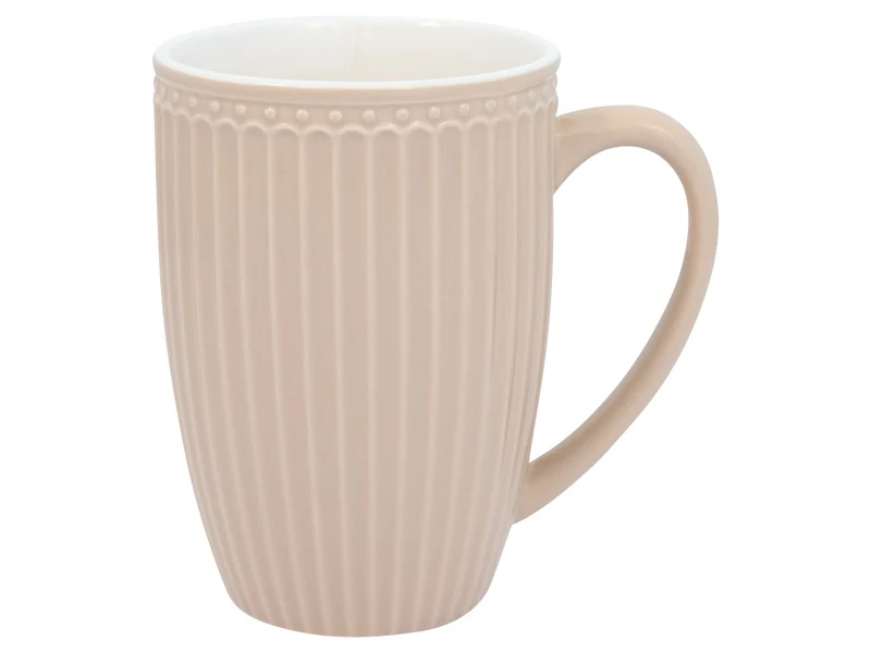 Greengate Alice Becher mit Henkel groß creamy fudge 0,5l