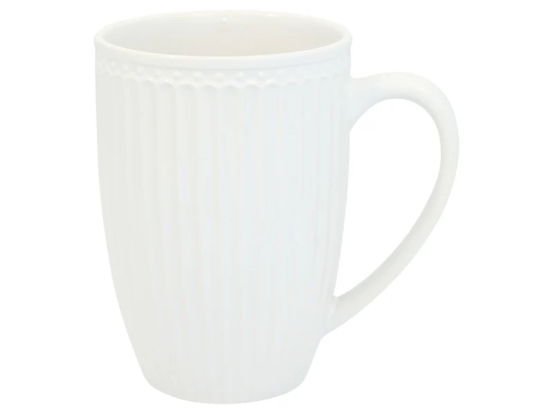 Greengate Alice Becher mit Henkel groß white 0,5l