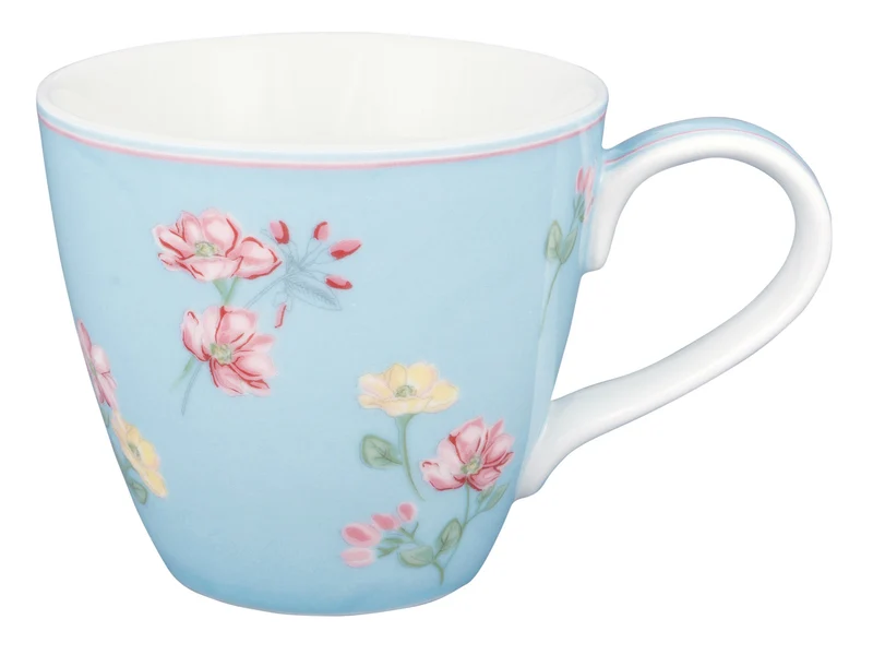 Greengate Lianca Becher mit Henkel pale blue 0,35l