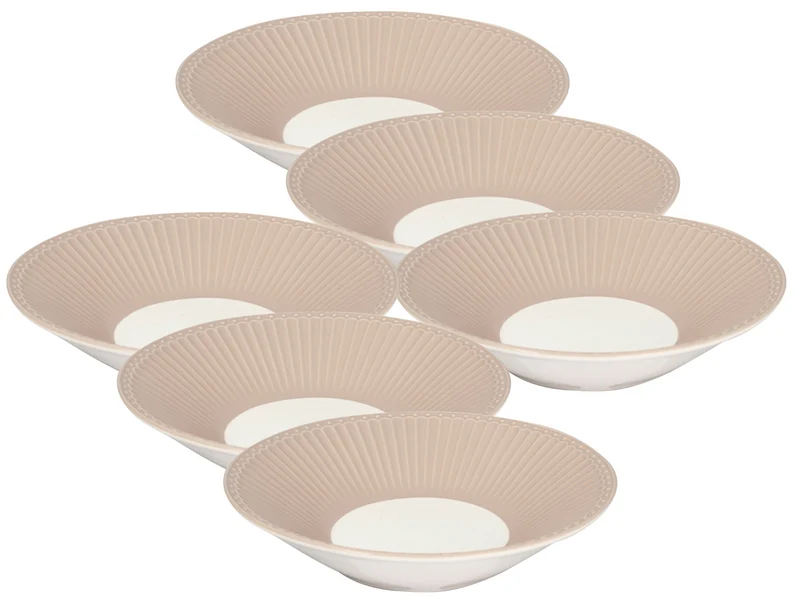 Greengate Alice Pastateller creamy fudge 23cm Set6