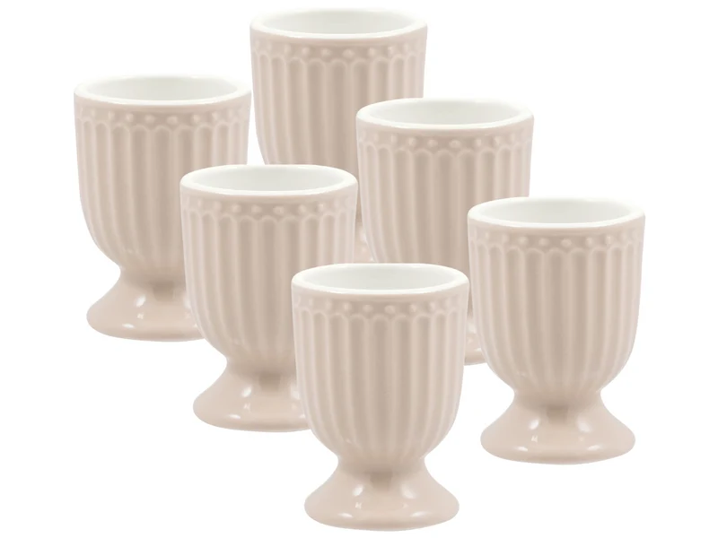 Greengate Alice Eierbecher creamy fudge 6,5cm Set6