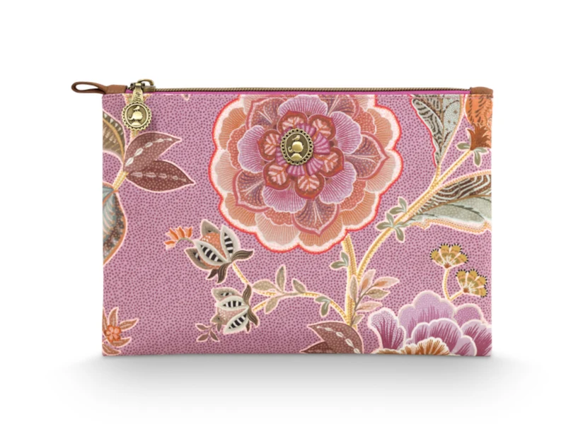 PIP STUDIO Charly Kosmetiktasche flach medium Matata lila 24x1x15.5cm