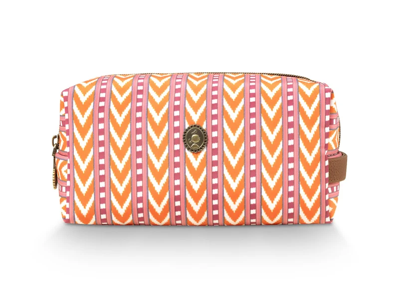 PIP STUDIO Coco Kosmetiktasche medium Samba Stripe orange 21,5x10x10,5cm
