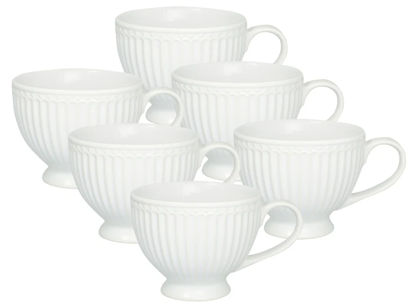 Greengate Alice Teetasse white 0,4l Set6