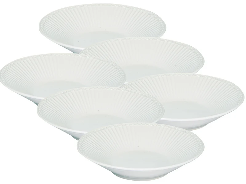 Greengate Alice Pastateller white 23cm Set6
