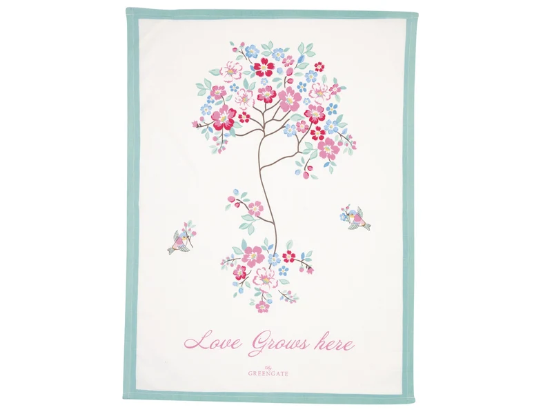 Greengate Desdemona Geschirrtuch white 70x50cm