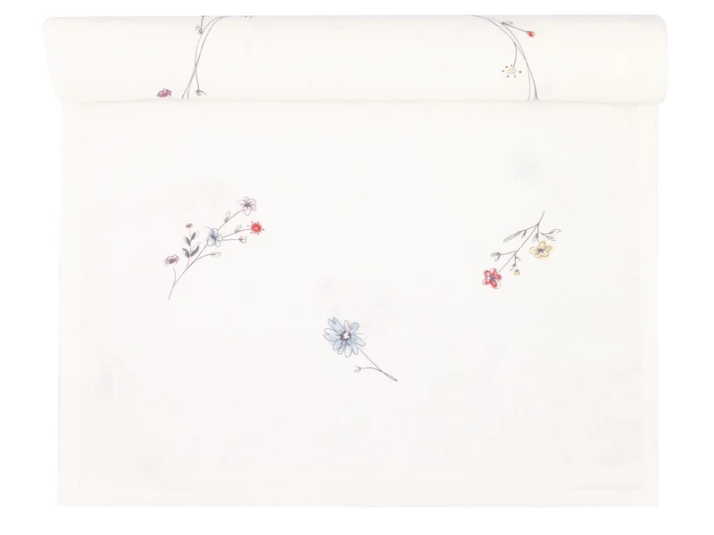 Greengate Venissa Tischläufer white 140x45cm "zartes florales Muster"