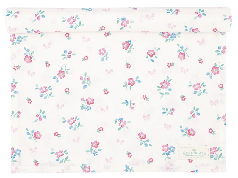 Greengate Athea Tischläufer white 140x45cm