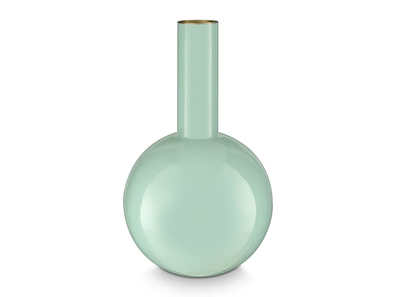 PIP STUDIO Vase Metal Medium Blue 19x33cm