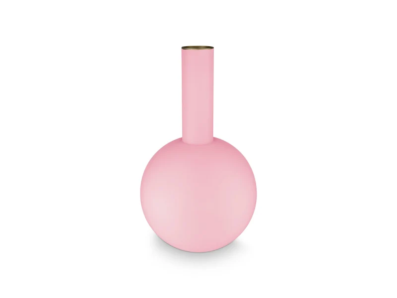 PIP STUDIO Vase Metal Large Matt Light Pink 24.5x42cm