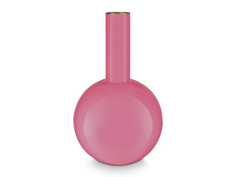 PIP STUDIO Vase Metal Medium Pink 19x33cm