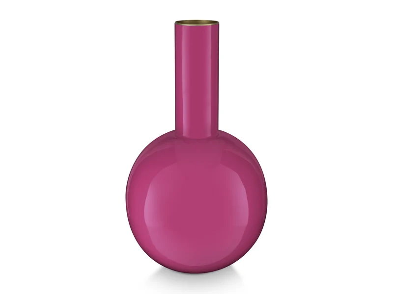 PIP STUDIO Vase Metal Small Bright Pink 15x26cm