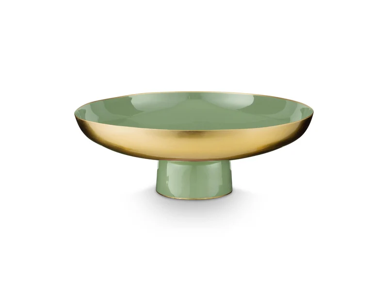 PIP STUDIO Mid Green Schale Metall 35x12.5cm