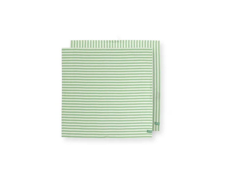 PIP STUDIO Light Green Geschirrtuch 65x65cm Set2